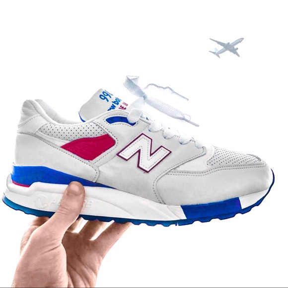 New Balance 998 Air Exploration White Leather 9 - Picture 1 of 7